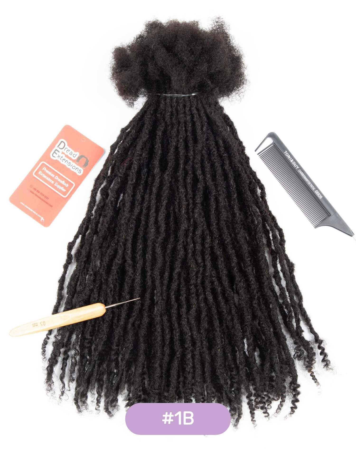 70 Locs Bundle Textured Interlocked Loc Extensions with Curly Ends Multiple Sizes & Colors - Image 7