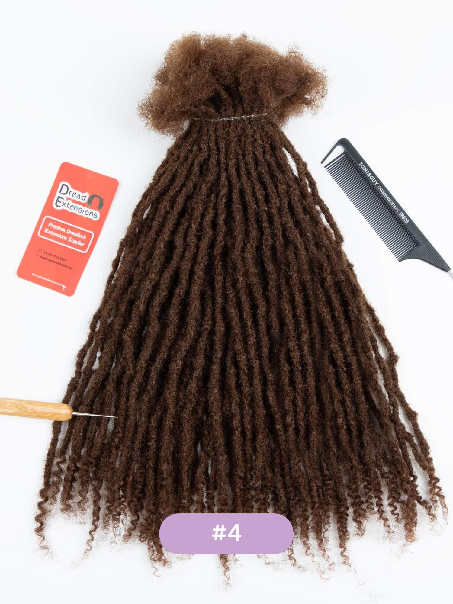 70 Locs Bundle Textured Interlocked Loc Extensions with Curly Ends Multiple Sizes & Colors - Image 8