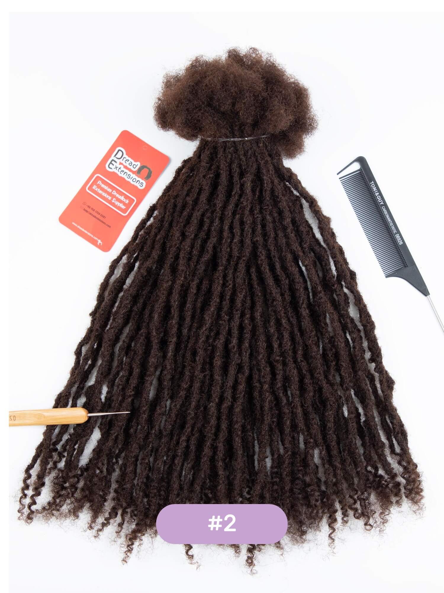 70 Locs Bundle Textured Interlocked Loc Extensions with Curly Ends Multiple Sizes & Colors - Image 9