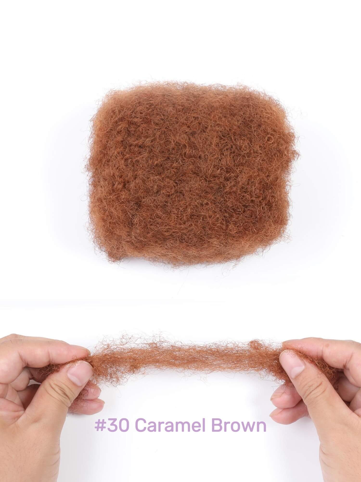 Afro Kinky Bulk 100% Human Hair for Dreadlocks, Loc Repair, Twists, Braids 30g per Pack - Image 7