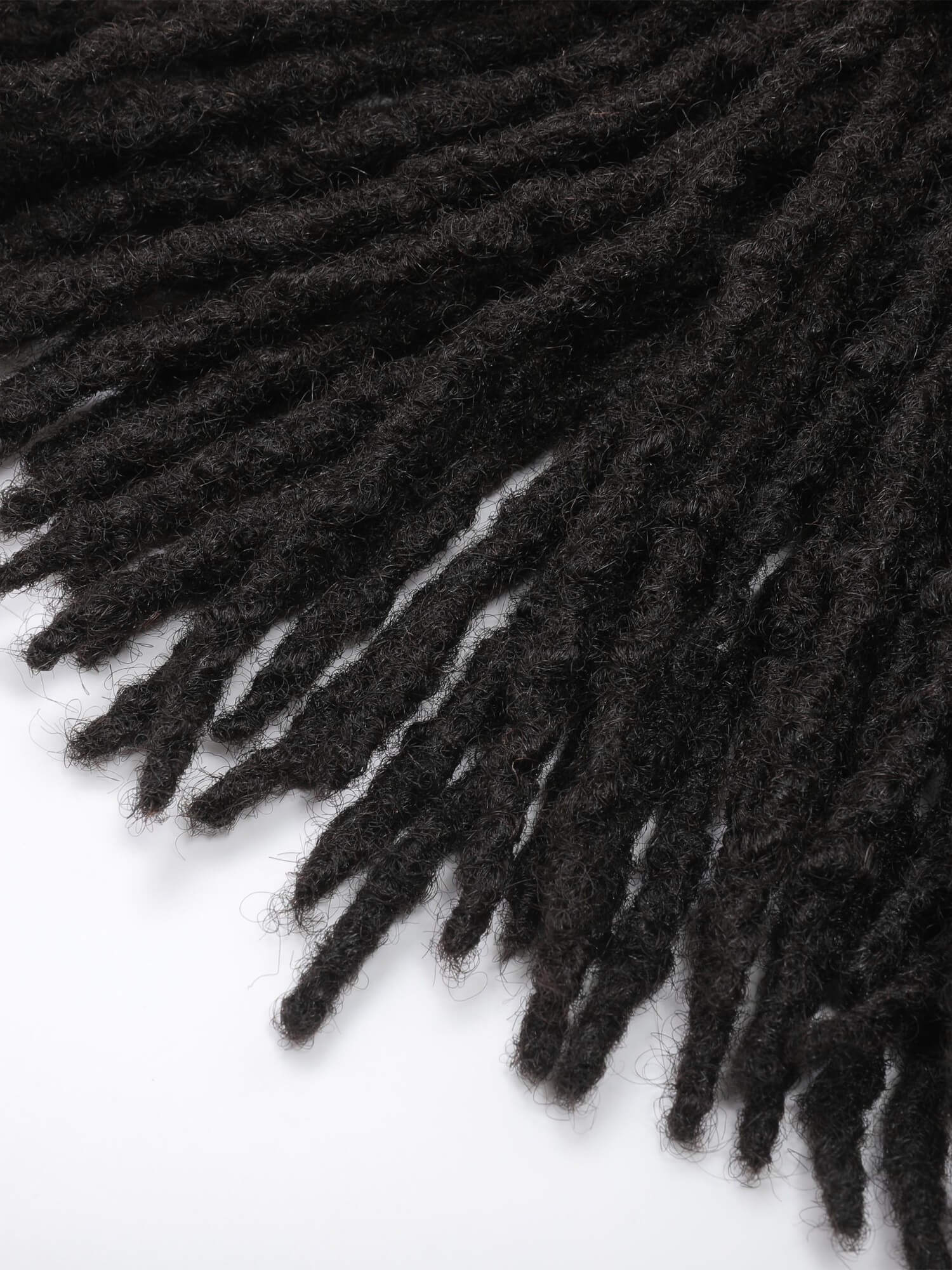 130 Locs Bundle - Anwi Textured Human Hair Loc Extensions, Natural Black - Image 8