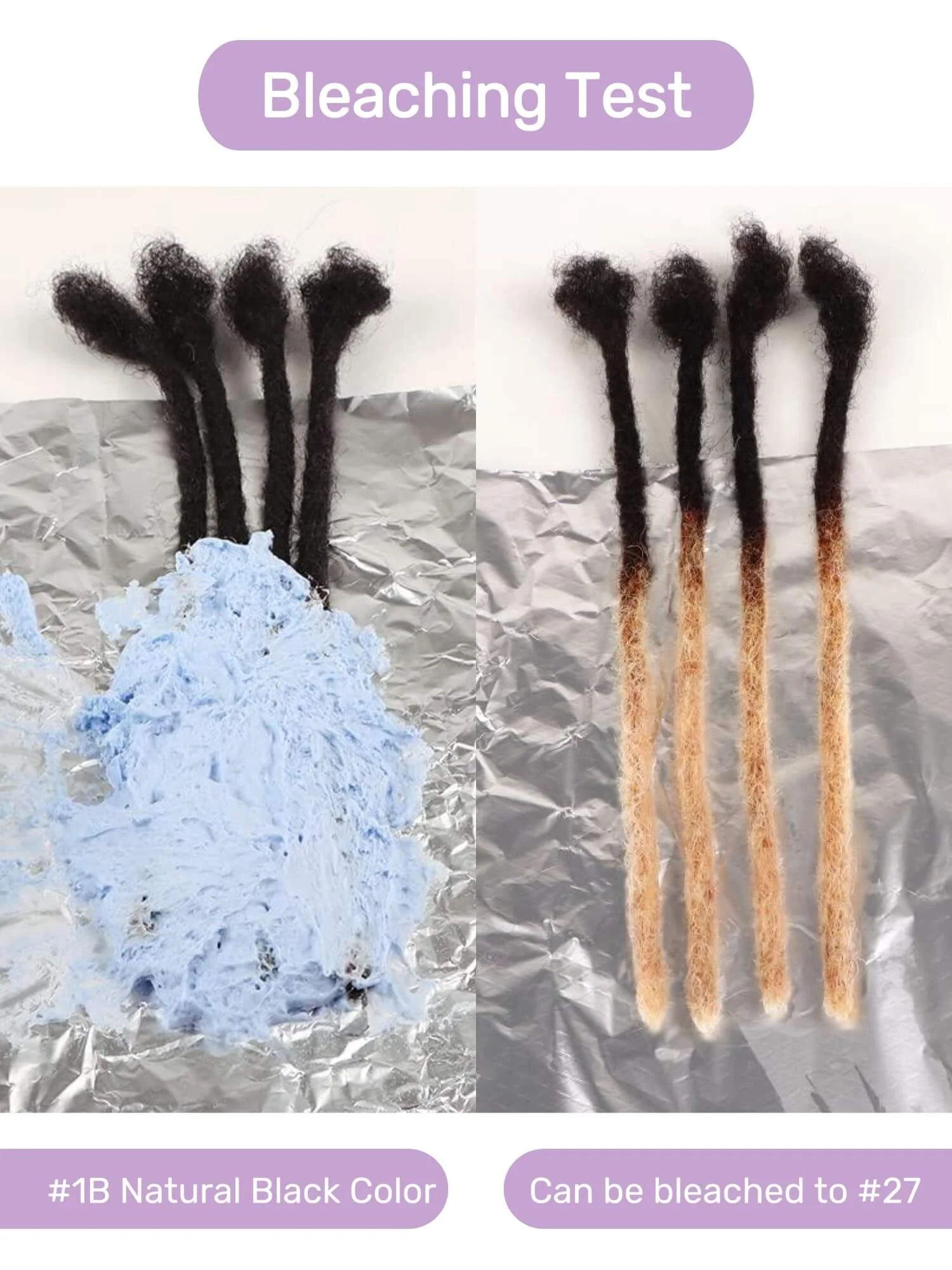 Large 1.0-1.5cm Thickness Anwi Textured Interlocked Human Loc Extensions - Image 4