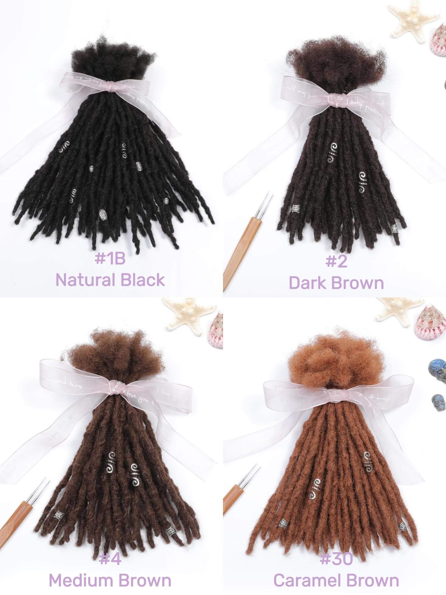 70 Locs Bundle - Anwi Textured Interlocked Human Hair Loc Extensions - Image 3