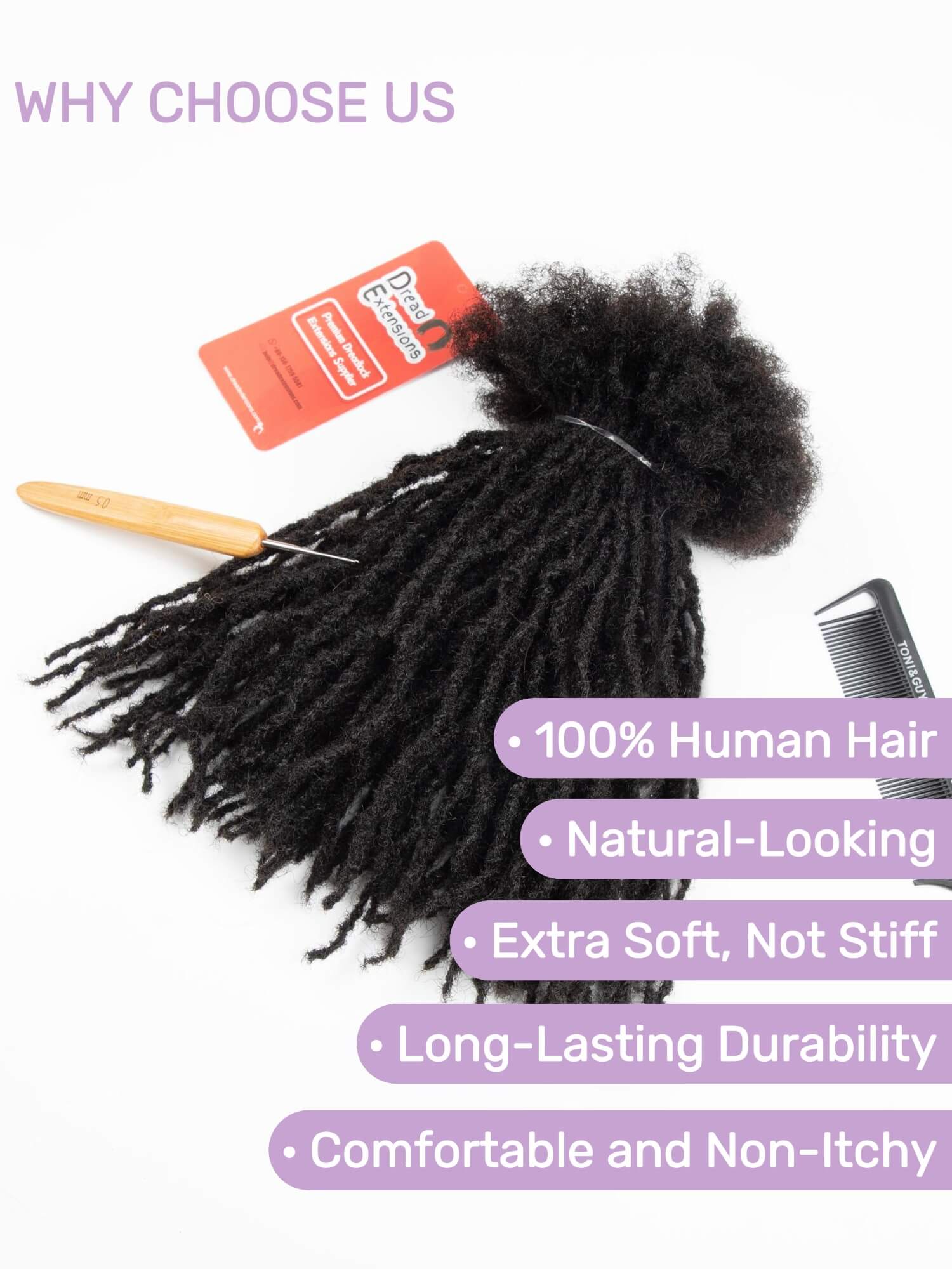 Anwi Textured Micro Loc Extensions 0.2cm Size Closed Ends - Image 4