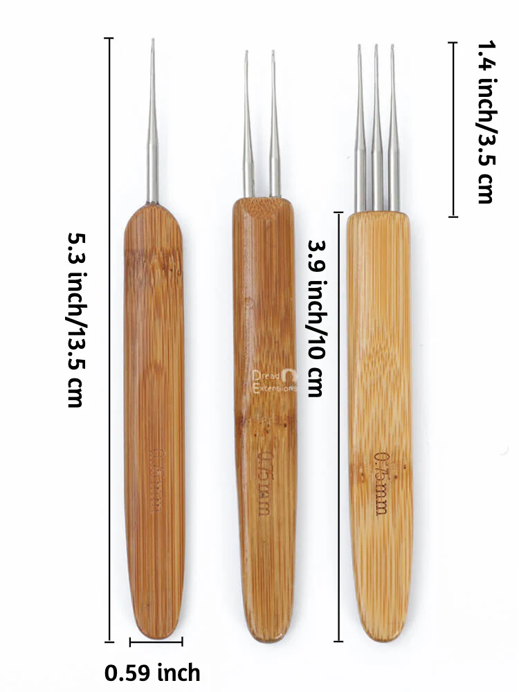 Dreadlock Needle 3 Set 0.5mm (1 Hook 2 Hooks 3 Hooks) - Image 6
