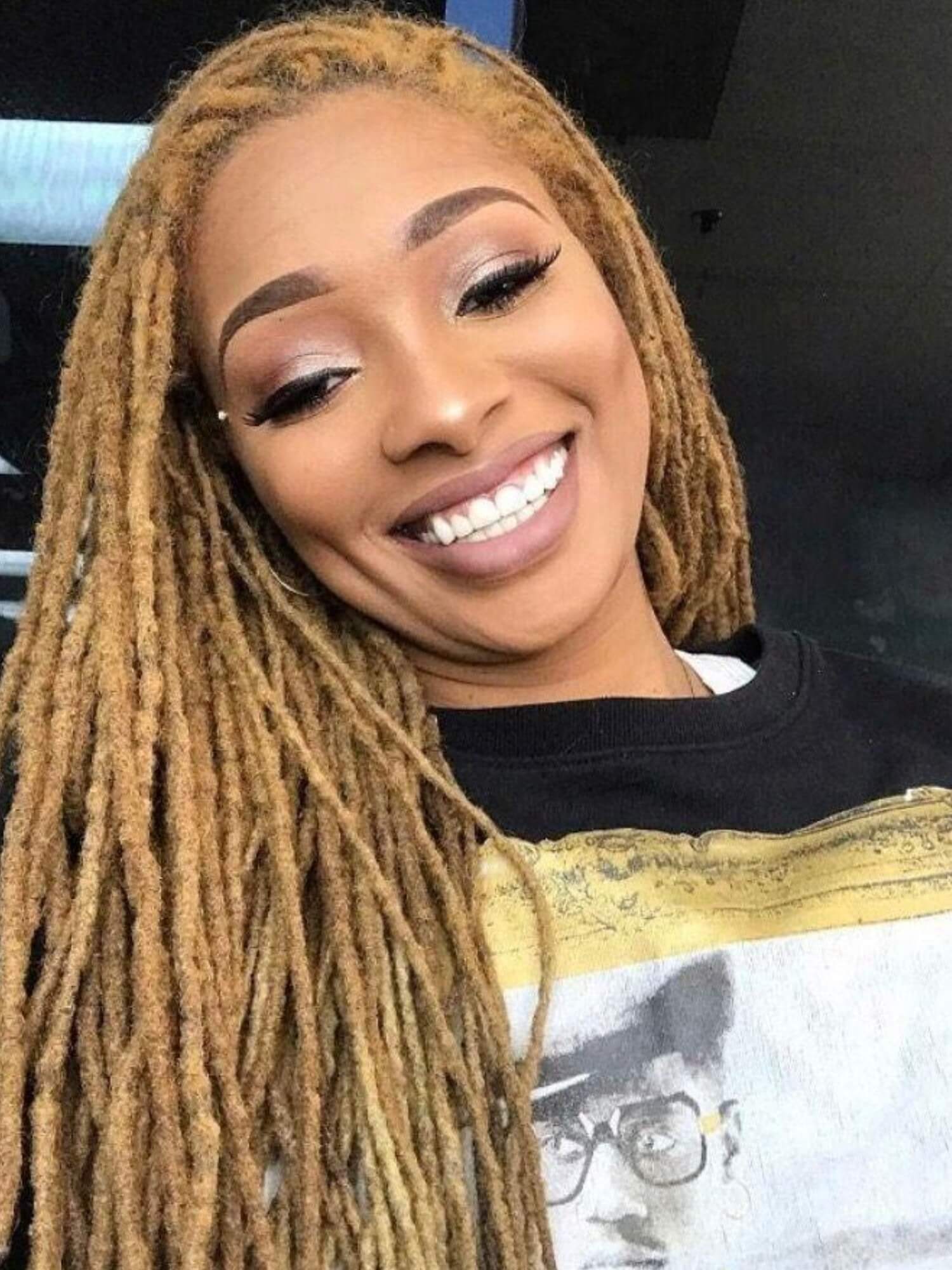 70 Locs Bundle Anwi Textured Interlocked Human Hair Loc Extensions - Colors Available - Image 4