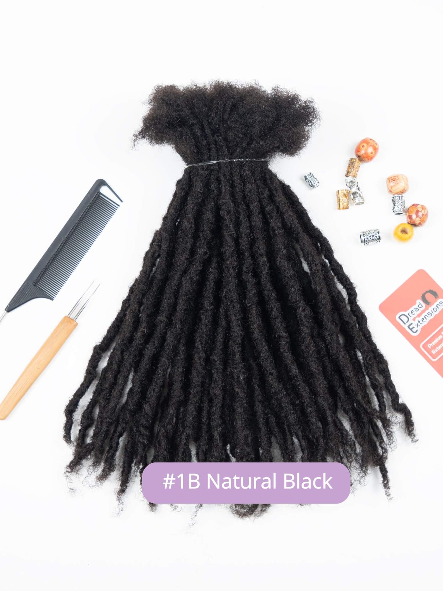 70 Locs Bundle Human Hair Coil Tips Anwi Textured Loc Extensions - Image 3