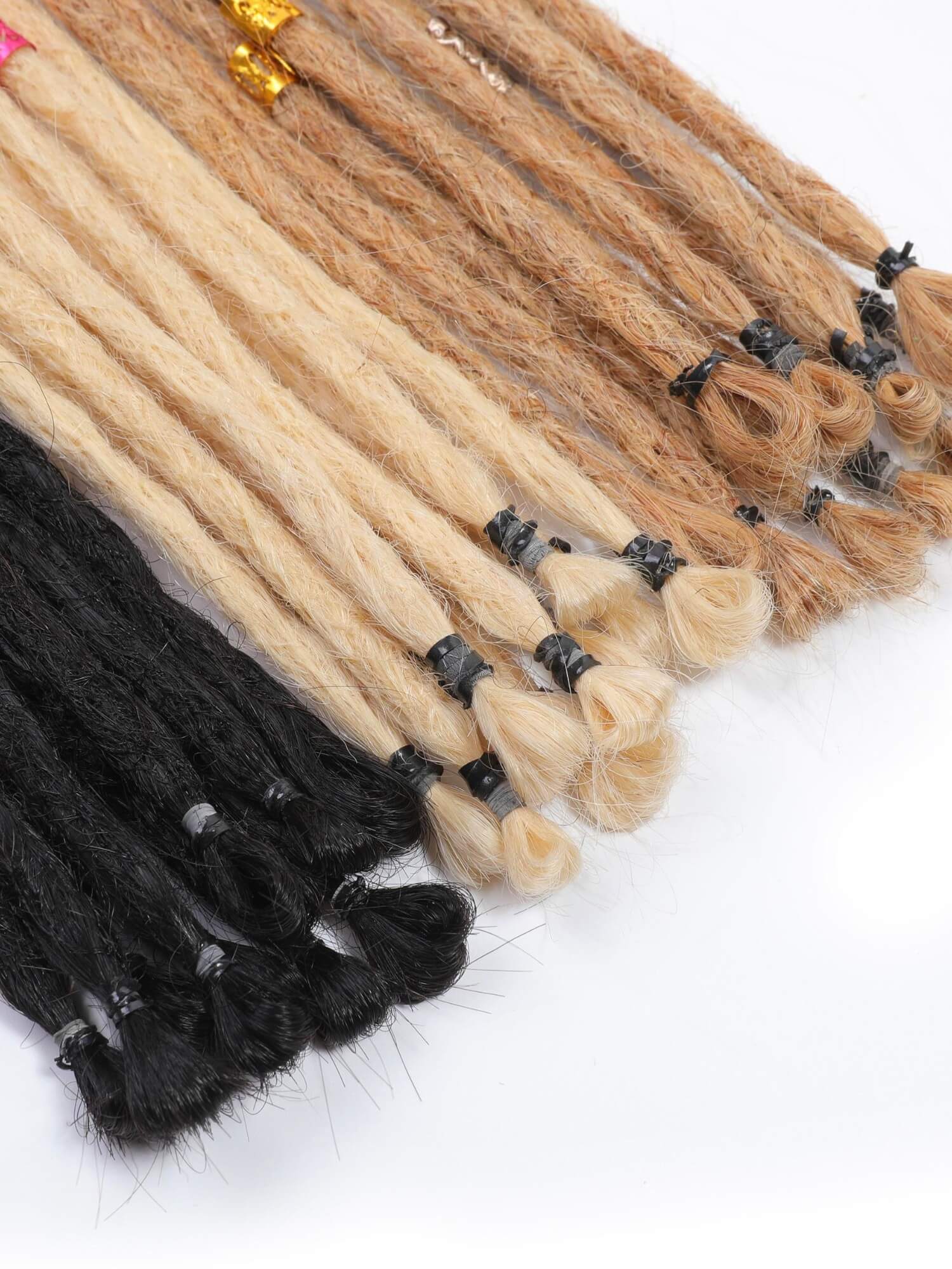 Loop Top Straight Human Hair Dreadlock Extensions 10 Dreads - Image 5