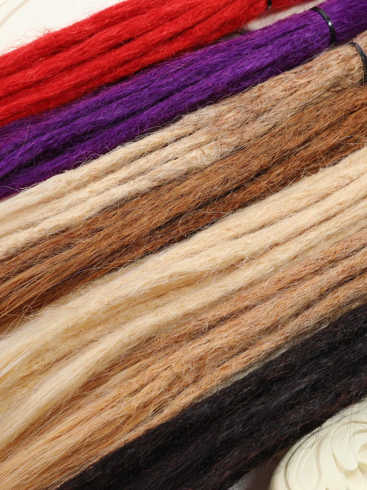 Human Hair Dreadlock Extensions Single Ends Straight Hair 10 Dreads - Image 8