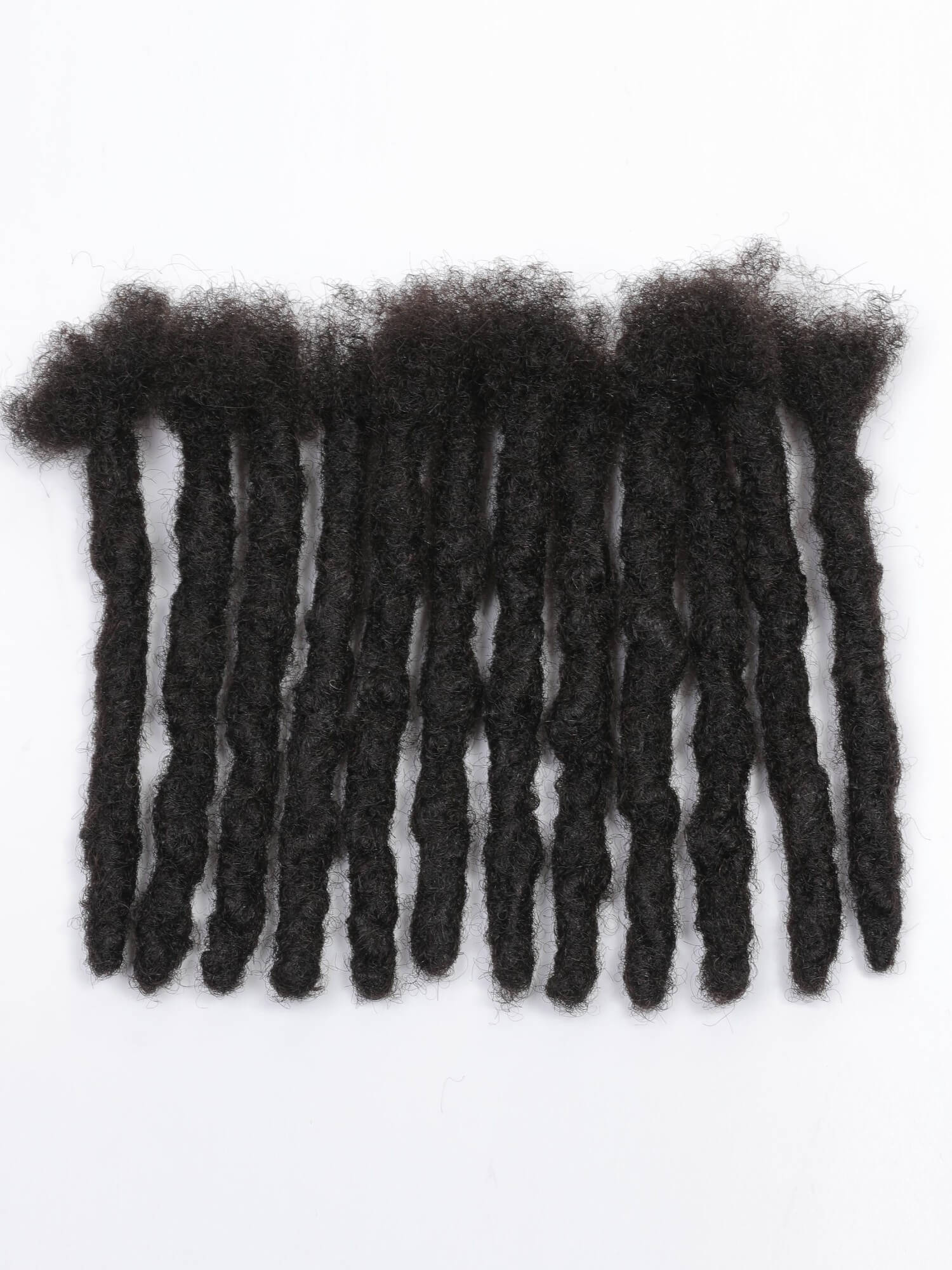 Large 1.0-1.5cm Thickness Anwi Textured Interlocked Human Loc Extensions - Image 8
