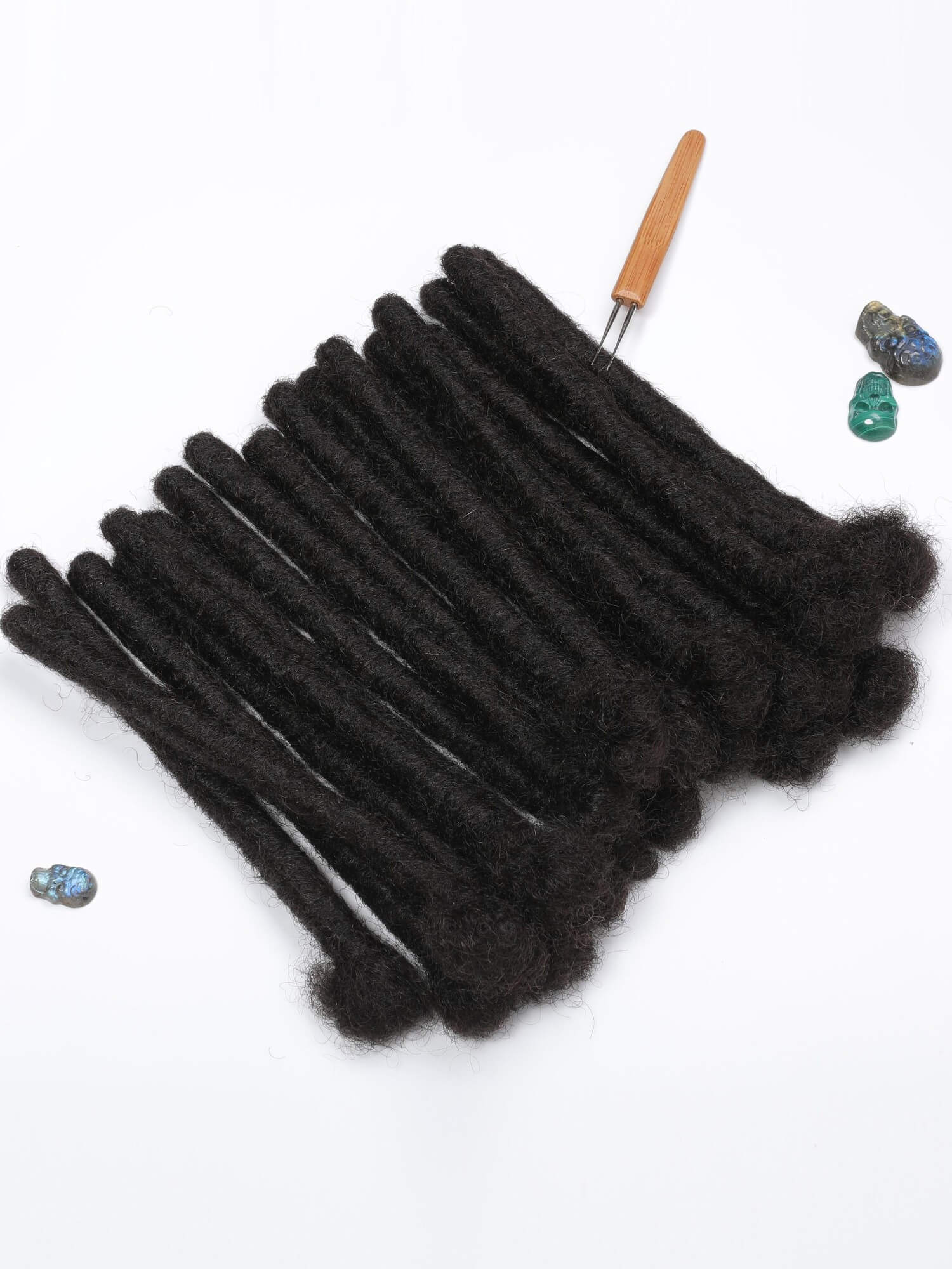 Large Size Standard Human Hair Loc Extensions 1.0cm/1.2cm/1.5cm Thickness - Image 8