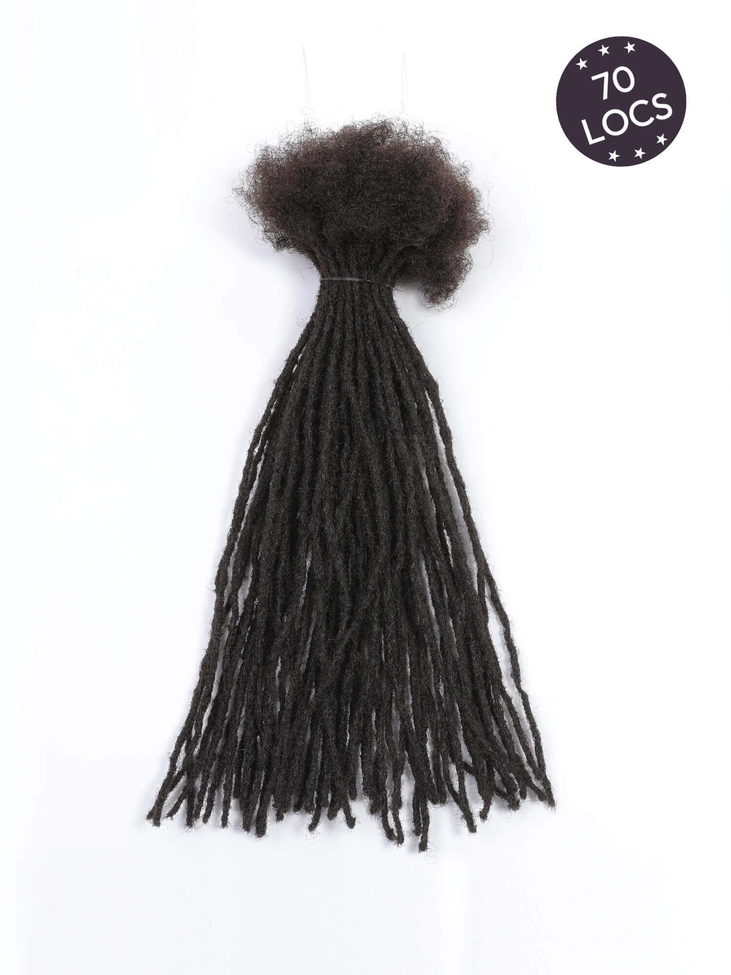 Handmade Micro Locs Extensions Human Hair 0.2cm Thickness Sister Locs - Image 10