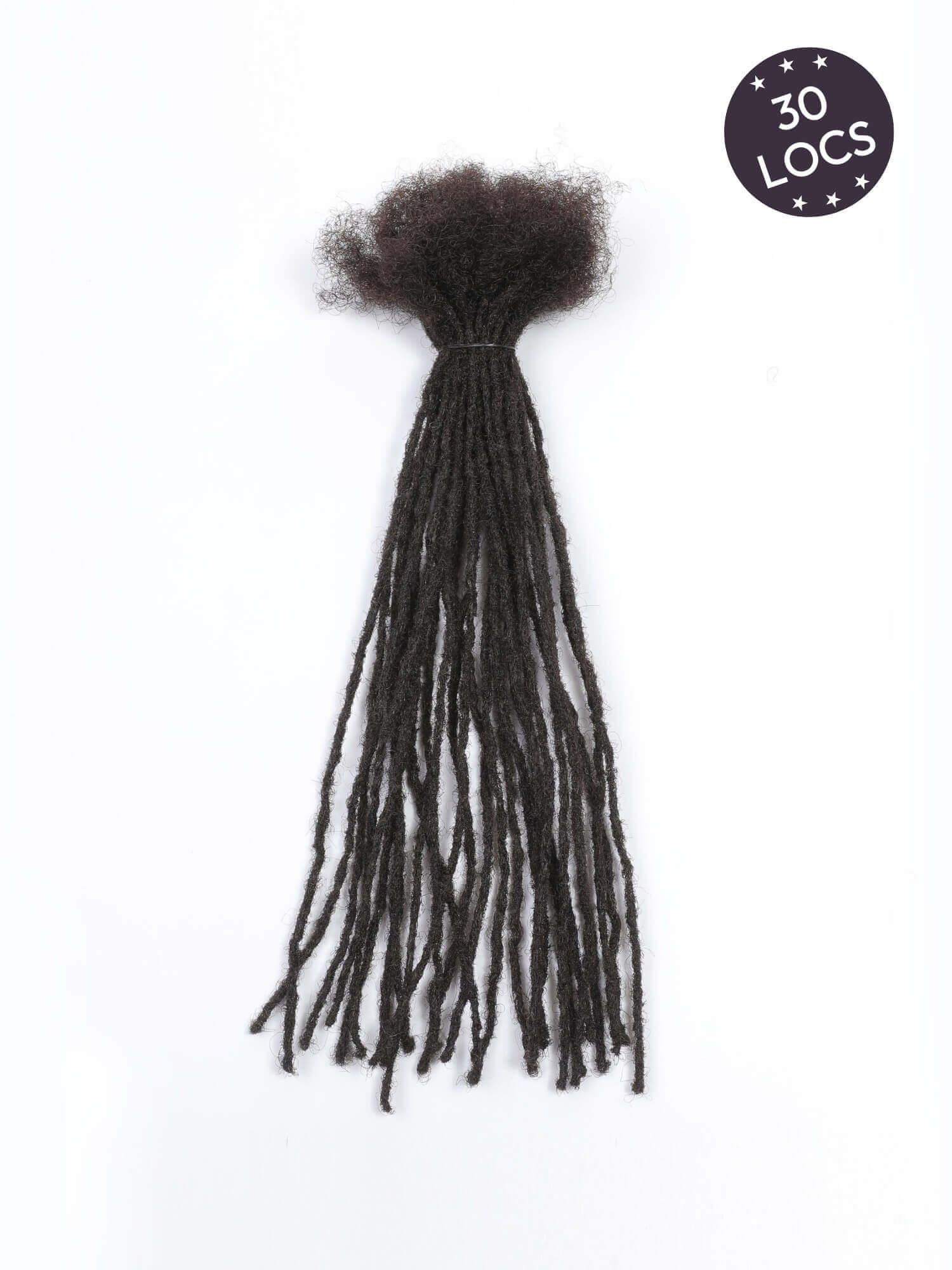Handmade Micro Locs Extensions Human Hair 0.2cm Thickness Sister Locs - Image 9