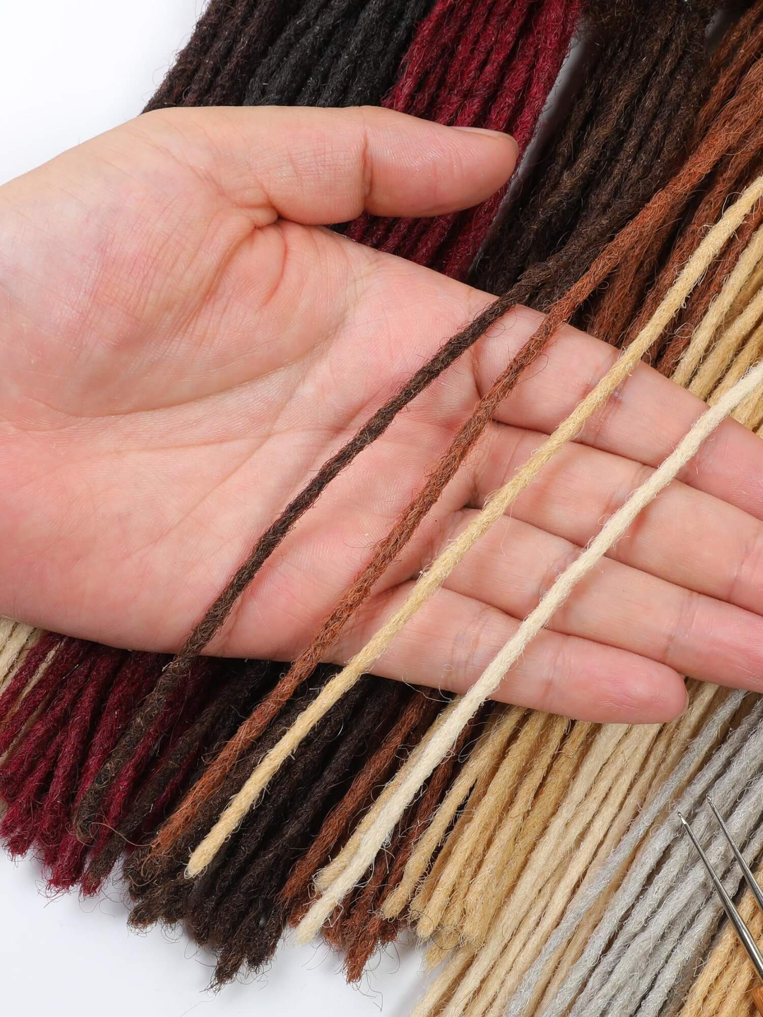 0.2cm Thickness Micro Locs Extensions Human Hair - Colors Available - Image 8