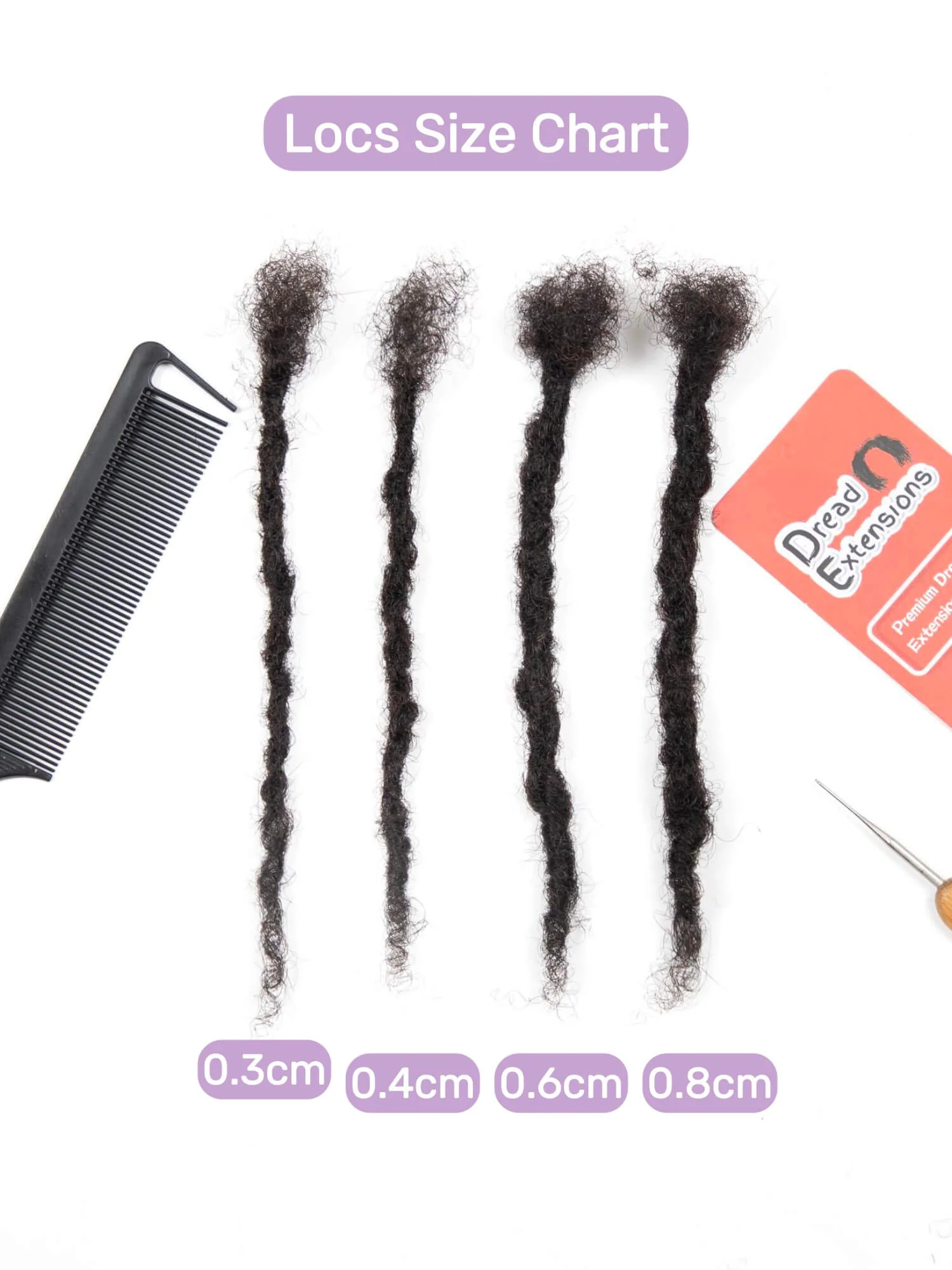 Ombre Camel Brown Coil Tips Anwi Textured Loc Extensions - Handmade 100% Human Hair - Image 6