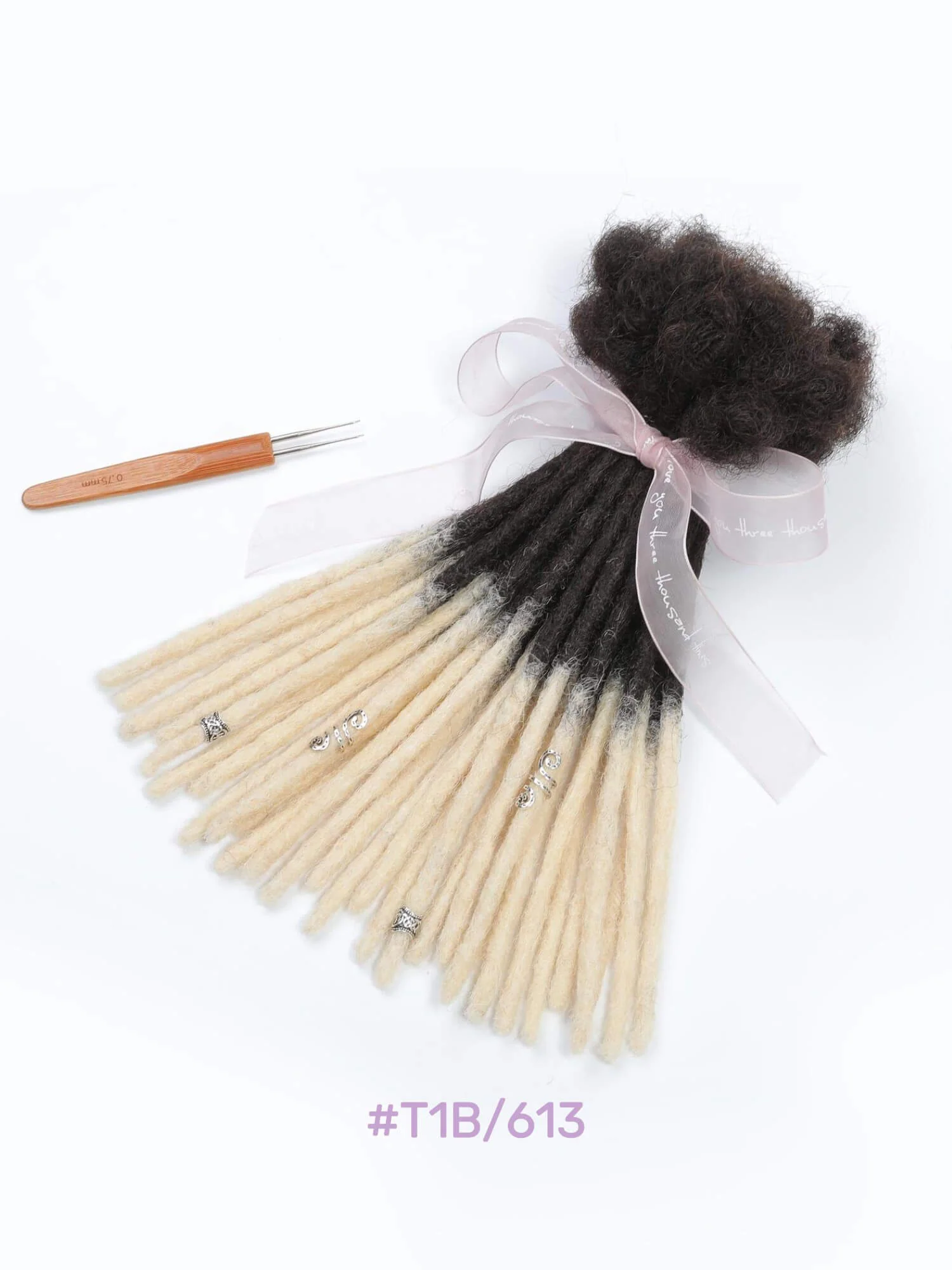 70 Locs Bundle Ombre Standard Human Hair Dreadlock Extensions - Colors Available - Image 11