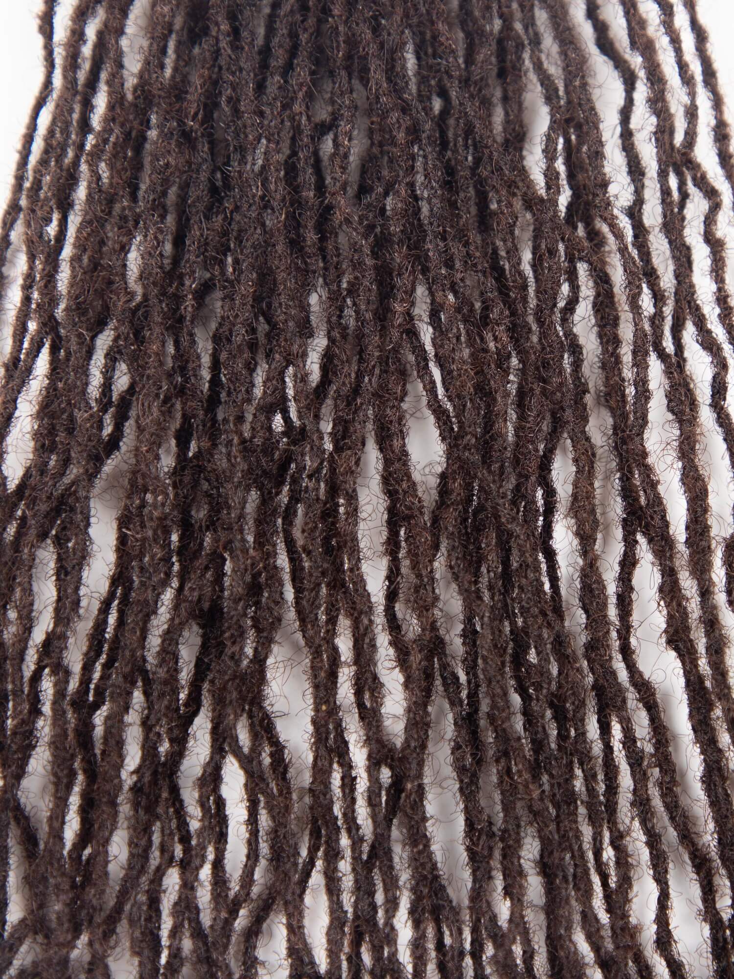 #2 Dark Brown Sisterloc Extensions Human Hair – 0.1cm Handmade Loc Extensions - Image 6