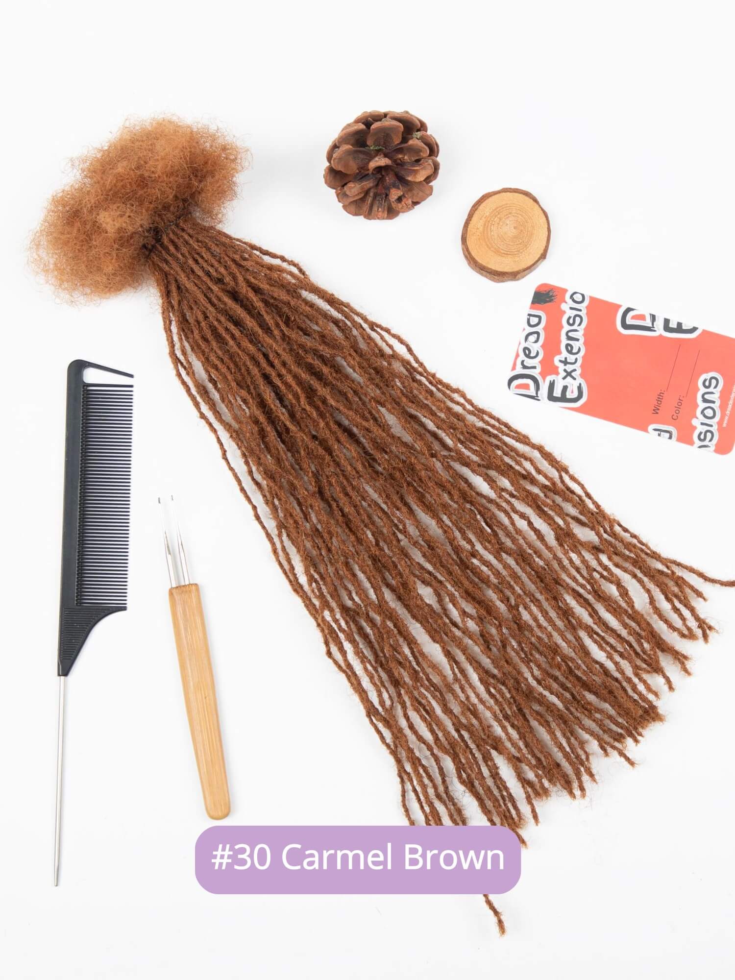 0.1cm Sisterloc Extensions Human Hair – Handmade 100% Human Hair Locs - Image 7
