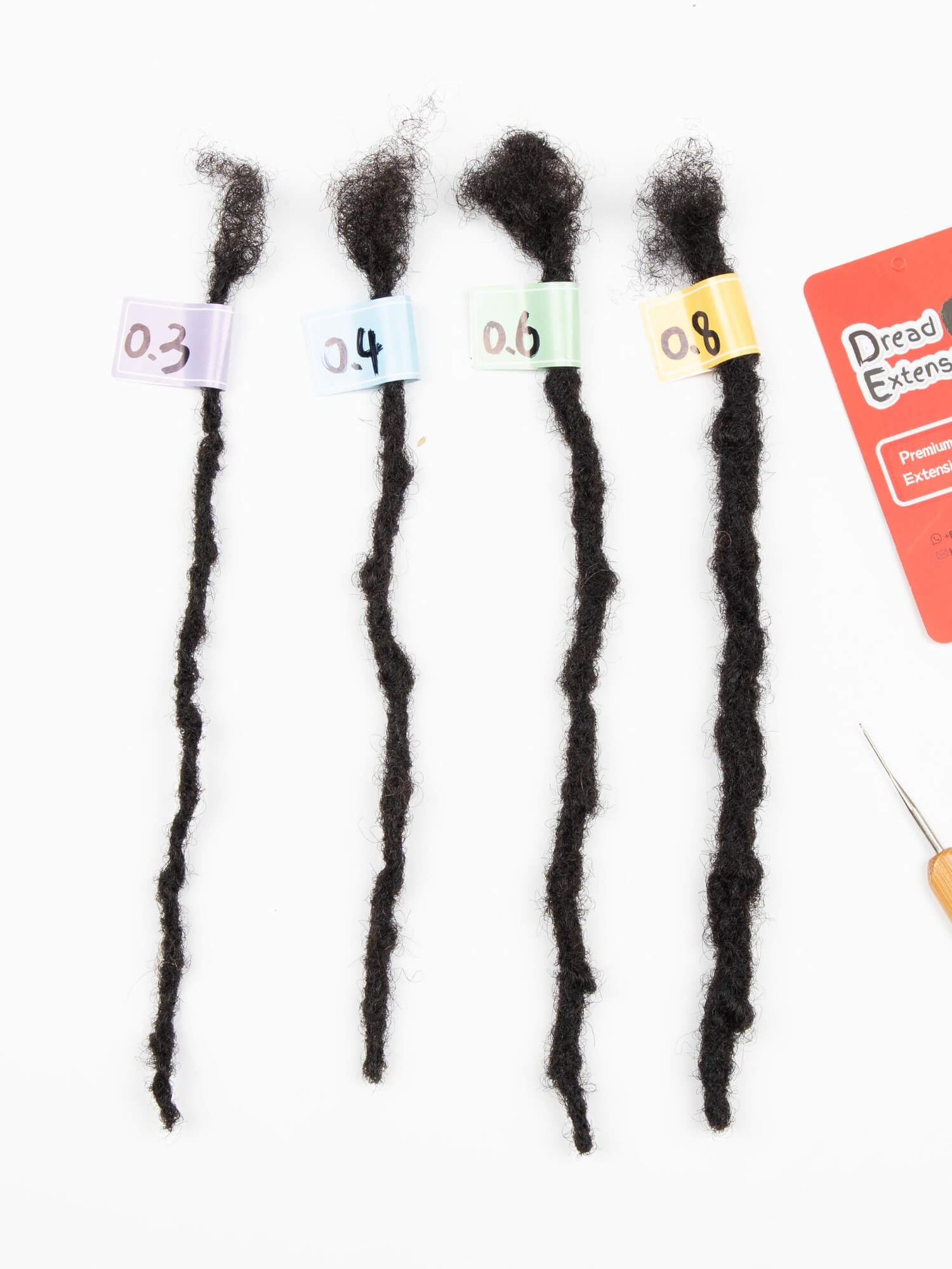 Anwi Textured Micro Loc Extensions 0.2cm Size Closed Ends - Image 5