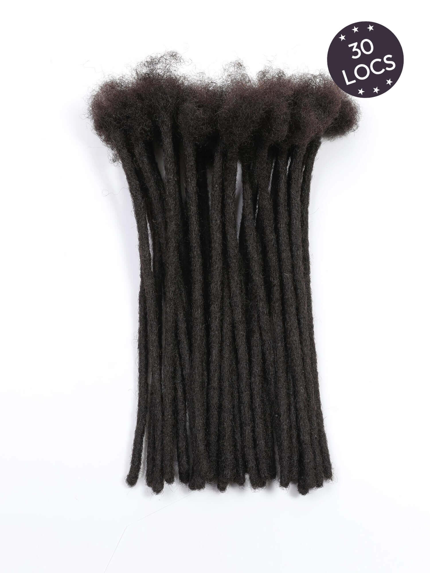 Standard Human Hair Loc Extensions - Natural Black Color - Image 11