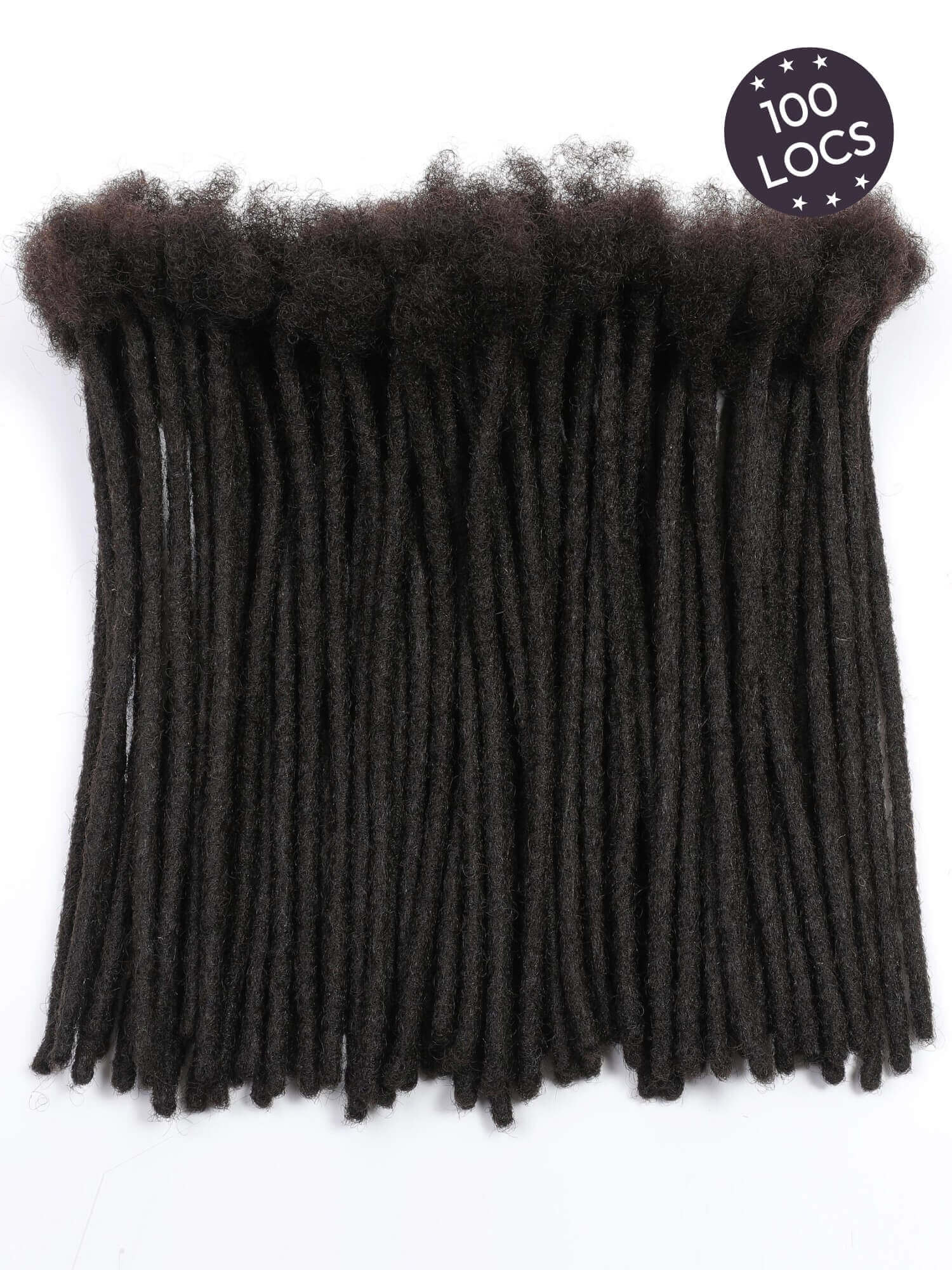 Standard Human Hair Loc Extensions - Natural Black Color - Image 13