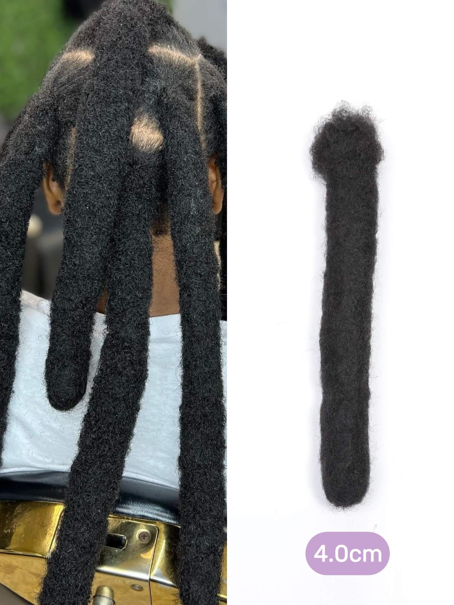 Wicks Human Hair loc Extensions Natural Black Color Thickness 2cm/3cm/4cm - Image 7
