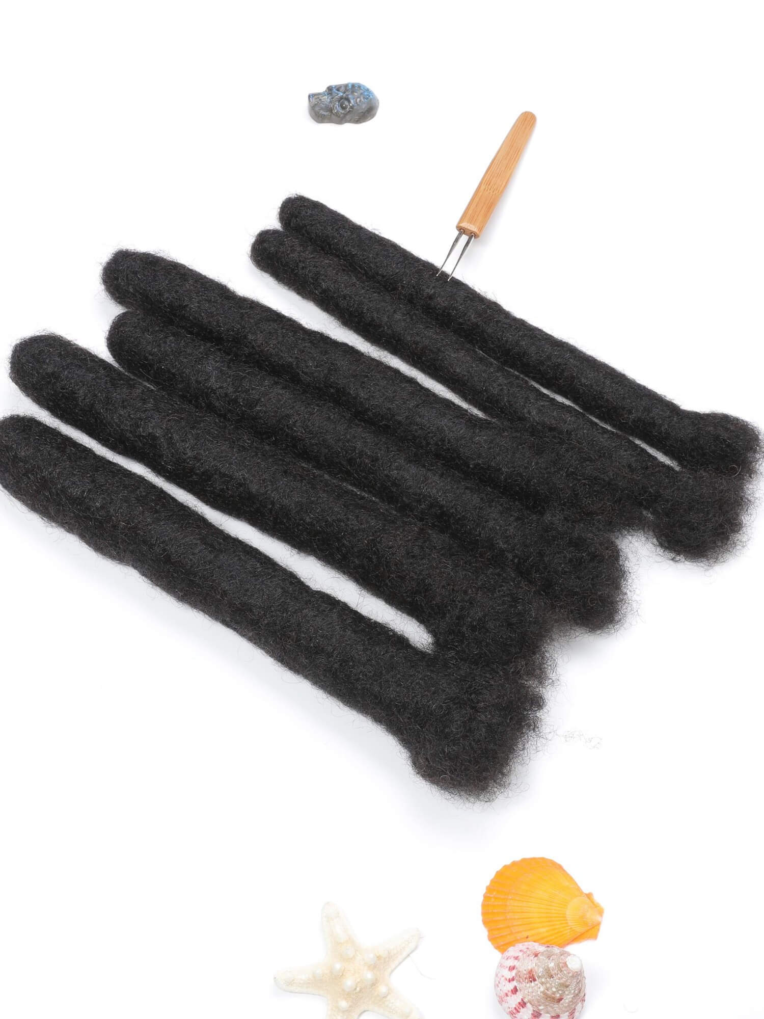 Wicks Human Hair loc Extensions Natural Black Color Thickness 2cm/3cm/4cm - Image 9